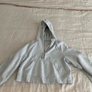 Lulu half zip cropped scuba